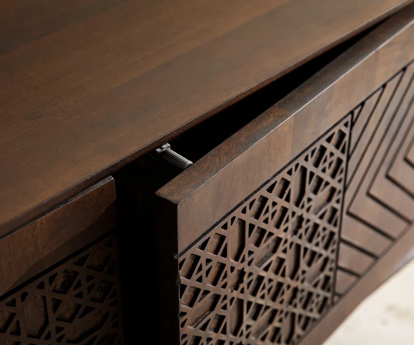 DELIFE Sideboard Manjula Braun Schwarz Orientalisch Design - Bild 4