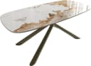 DELIFE Couchtisch Edge Boot Keramik Weiß-Beige Titan Bild 2