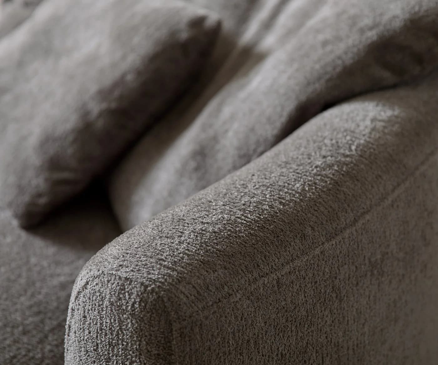 DELIFE Big-Sofa Edina Bouclé Soft Schlamm - Bild 5