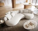 DELIFE Big-Sofa Edina Beige Bouclé Soft mit Récamiere Bild 4