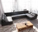 DELIFE Wohnlandschaft Elio XL Anthrazit Lederimitat Bild 4