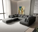 DELIFE Wohnlandschaft Clovis Modulares Sofa Schwarz Bild 2