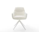 DELIFE Polsterstuhl Pejo-Flex Beige Weiß 360° drehbar Wippfunktion Bild 3