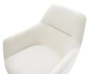 DELIFE Polsterstuhl Pejo-Flex Beige Weiß 360° drehbar Wippfunktion Bild 5