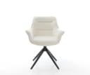 DELIFE Polsterstuhl Kaira-Flex Beige Schwarz 360° drehbar Wippfunktion Bild 3