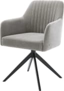DELIFE Polsterstuhl Greg-Flex Grau Schwarz 360° drehbar Wippfunktion Bild 1