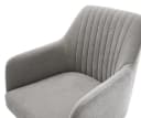 DELIFE Polsterstuhl Greg-Flex Grau Schwarz 360° drehbar Wippfunktion Bild 5