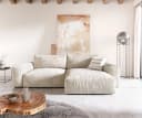 DELIFE Ecksofa Lanzo XL Cord Beige Bild 1