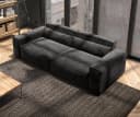 DELIFE Big-Sofa Sirpio Schwarz Mikrofaser Bild 4