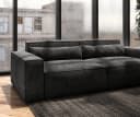 DELIFE Big-Sofa Sirpio Schwarz Mikrofaser Bild 5