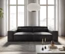 DELIFE Big-Sofa Sirpio Lederimitat Anthrazit Modernes Design Bild 1