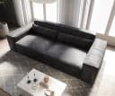 DELIFE Big-Sofa Sirpio Lederimitat Anthrazit Modernes Design Bild 4