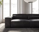 DELIFE Big-Sofa Sirpio Lederimitat Anthrazit Modernes Design Bild 5