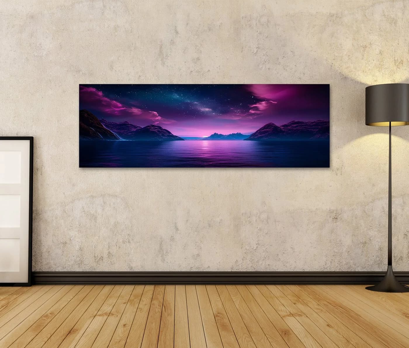 islandburner Leinwandbild 120x40cm Panorama Bunt
