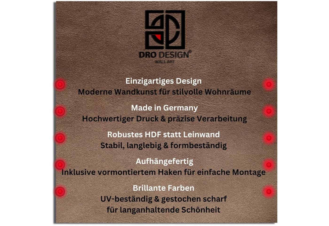 DARO Design Wandbild Malteser Pop Art HDF-Platte - Bild 5