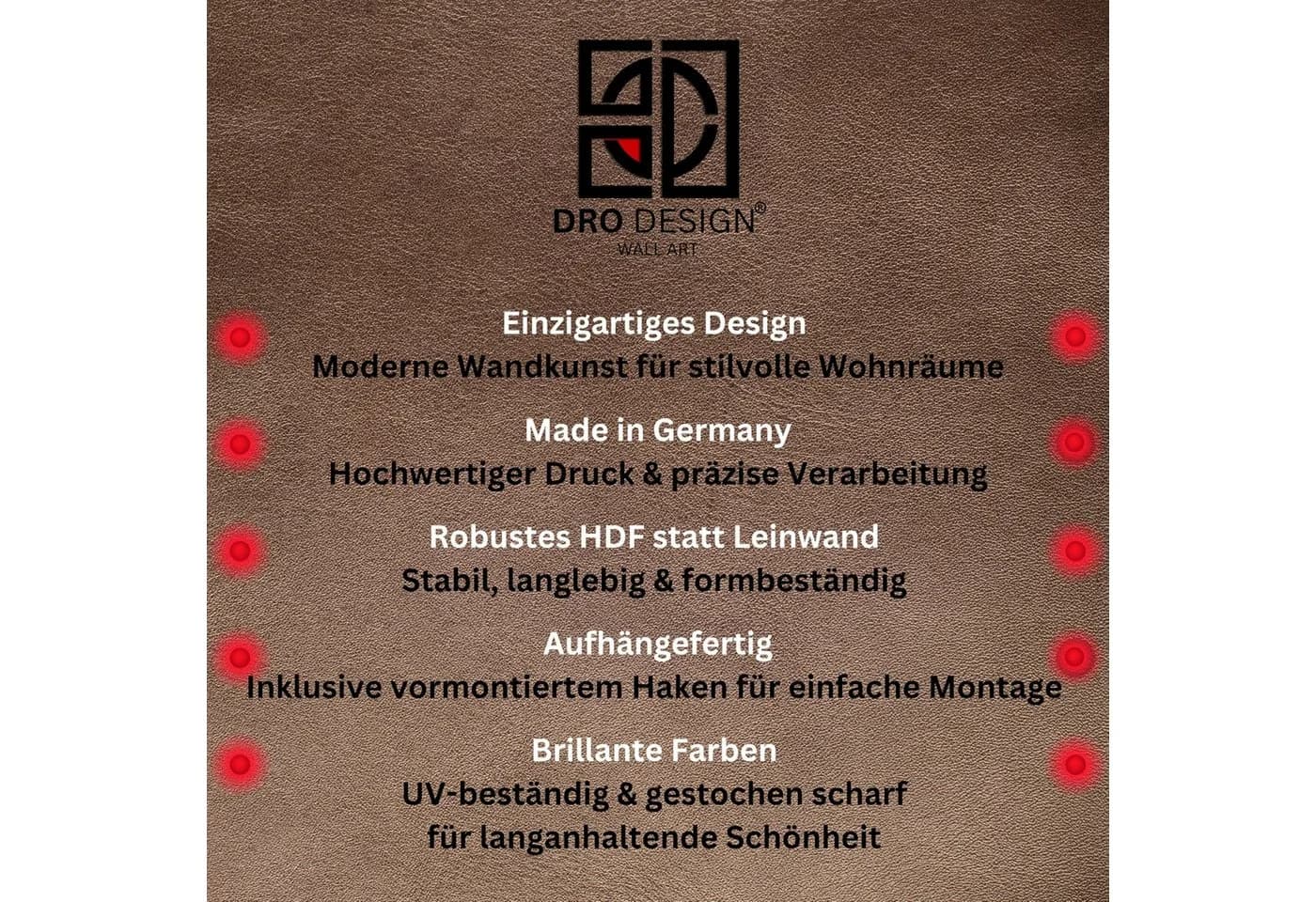 DARO Design Wandbild Eichhörnchen Bunt HDF-Platte - Bild 3