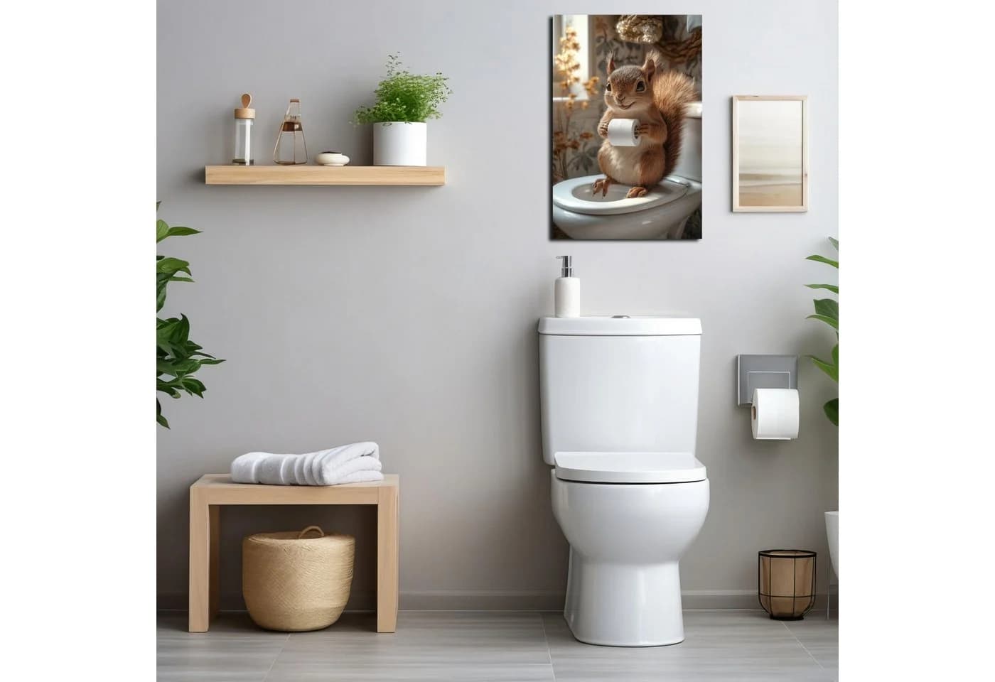 DARO Design Wandbild Eichhörnchen Bunt HDF-Platte - Bild 5