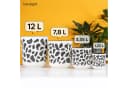 KONZEPT Blumentopf Übertopf Kunststoff Anthrazit/Creme 2er Set Bild 1