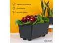 KONZEPT Blumenkasten Blumentöpfe mit Füßen, rechteckig – kleine Blumenkästen 4,2 L (1 St), ideal für Fensterbank & Zimmerpflanzen Bild 4