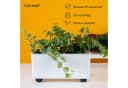 KONZEPT Blumentopf mit Füßen Weiß Rechteckig 4,2 L Bild 4