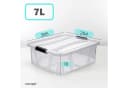 KONZEPT Aufbewahrungsbox mit Deckel, Stapelbox, BPA-frei, robuster Verschlussclips Bild 3