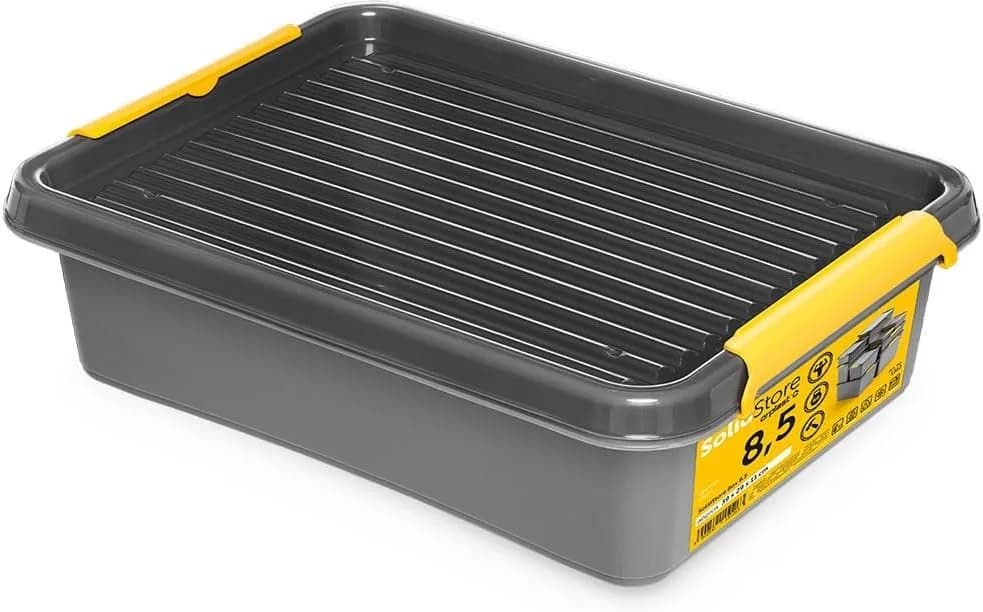 KONZEPT Aufbewahrungsbox mit Deckel, Stapelbox aus hochwertigem Kunststoff - Bild 2