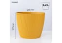 KONZEPT Blumentopf 5,2 l Gelb Gerillte Struktur Bild 4