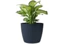 KONZEPT Blumentopf 5,2 l Anthrazit Gerillte Struktur Bild 2