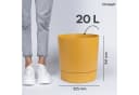 KONZEPT Blumentopf mit Untersetzer Gelb Kunststoff 32,5 cm Bild 1