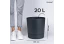 KONZEPT Blumentopf mit Untersetzer Grau Kunststoff 32,5 cm Bild 1