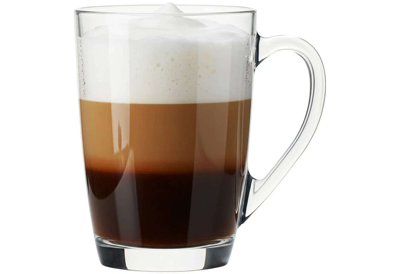 KONZEPT Espressoglas Set 6er – 300 ml Kaffeegläser mit Henkel, transparent - Bild 2