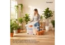 KONZEPT Aufbewahrungsbox Kunststoffbox 60L Transparent Stapelbox mit Rollen Bild 4