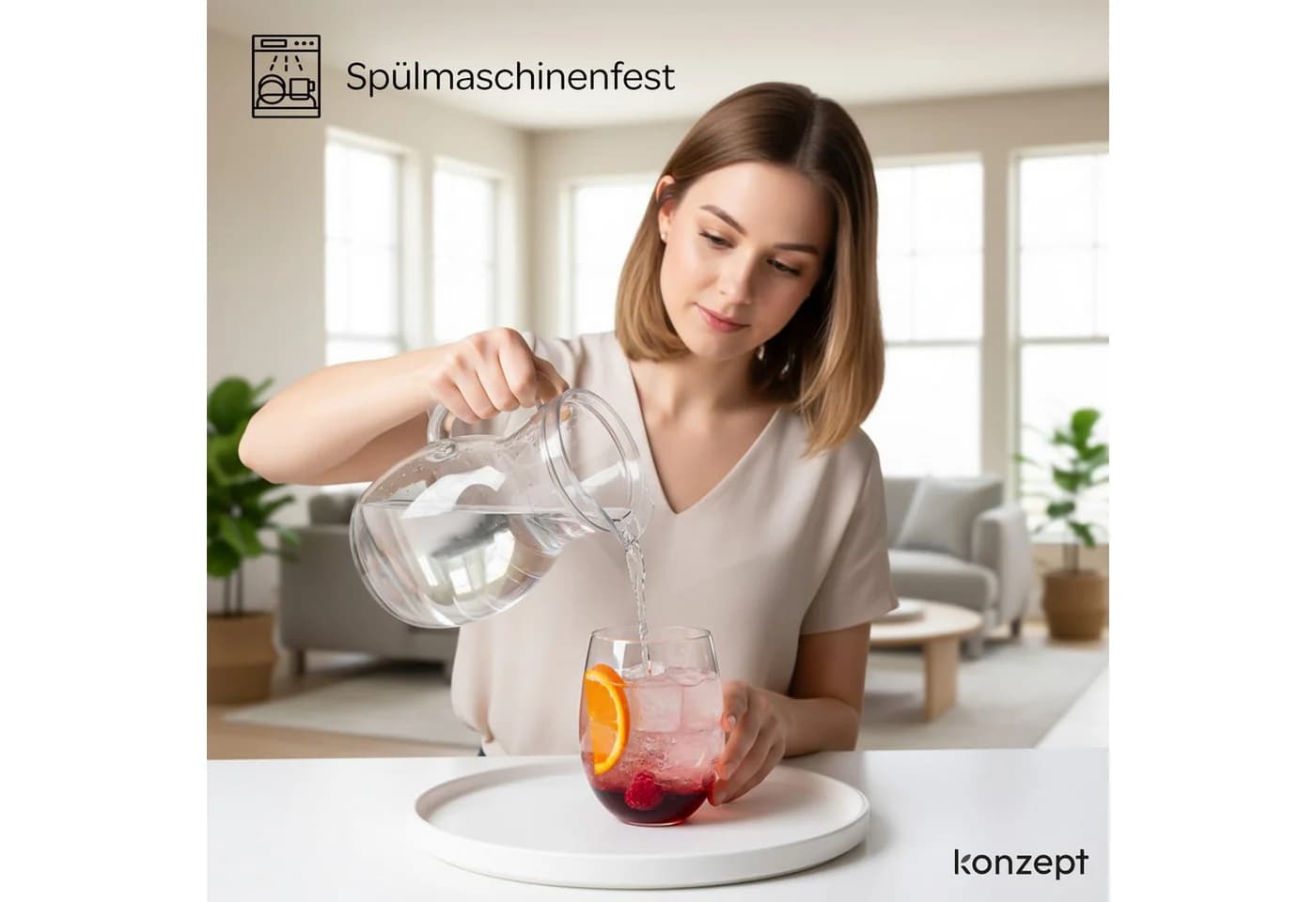 KONZEPT Gläser-Set 400 ml 6-tlg. Transparent Stabil & Strapazierfähig - Bild 4