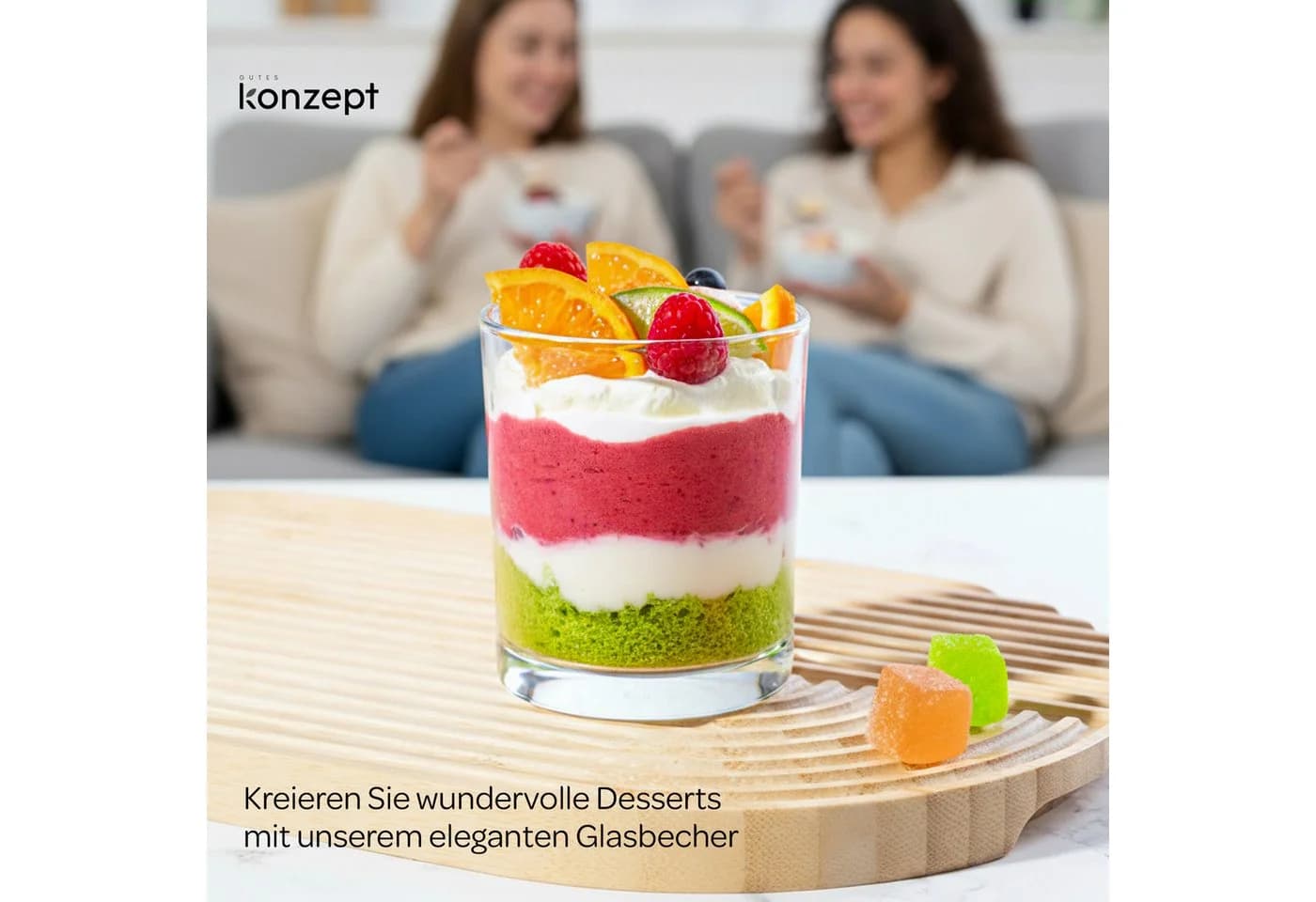 KONZEPT Dessertglas-Set 6-tlg. 180 ml Transparent Klassisch - Bild 5