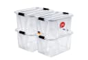 KONZEPT Aufbewahrungsbox Set 4 Stk. 7L/14L Transparent Stapelbar Bild 2
