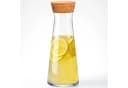 KONZEPT Wasserkaraffe mit Korkdeckel 1L Glas transparent Bild 2