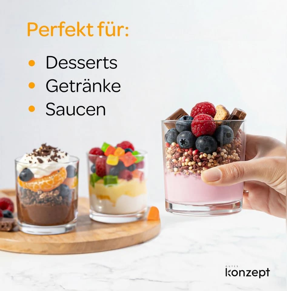 KONZEPT Dessertglas Set 12-tlg. 245 ml Transparent Klassisch - Bild 5
