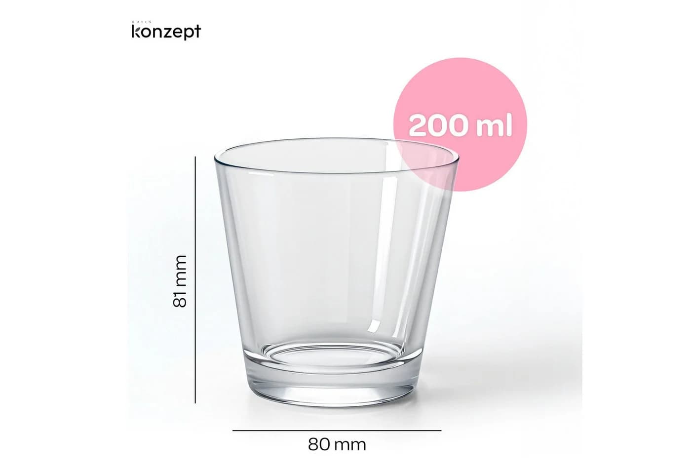 KONZEPT Teelichthalter Set 12 St. Transparent Glas - Bild 3