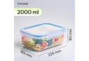 KONZEPT Frischhaltedose 2L 6-tlg. Luftdicht Transparent Bild 3