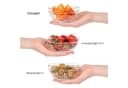 KONZEPT Salatschüssel Set Glas 12-tlg. Stapelbar Transparent Bild 5