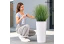 KONZEPT Blumentopf hoch 57 cm Weiß mit Einsatz Bild 1