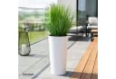 KONZEPT Blumentopf hoch 57 cm Weiß mit Einsatz Bild 5