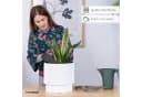 KONZEPT Blumentopf Kunststoff 30cm Weiß mit Einsatz Bild 1