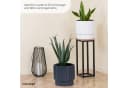 KONZEPT Blumentopf Kunststoff 30cm Weiß mit Einsatz Bild 5