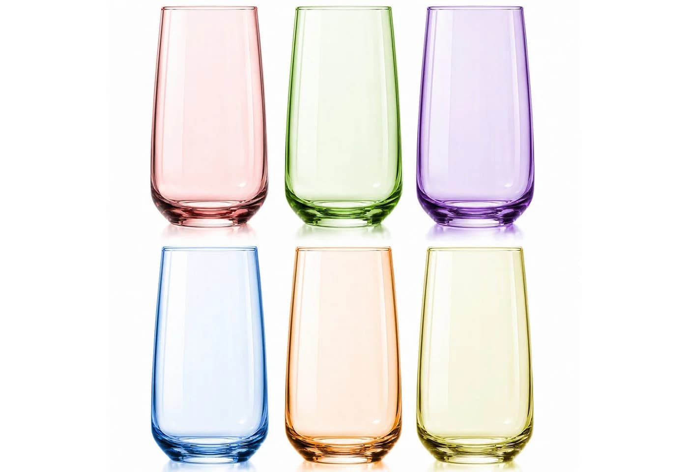 KONZEPT Gläser-Set 6-teilig Bunt aus Glas - Bild 2