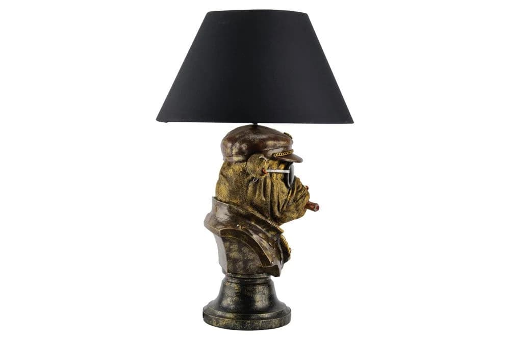 Riess-Ambiente Tischleuchte Bulldog 55cm Bronze/Schwarz - Bild 4