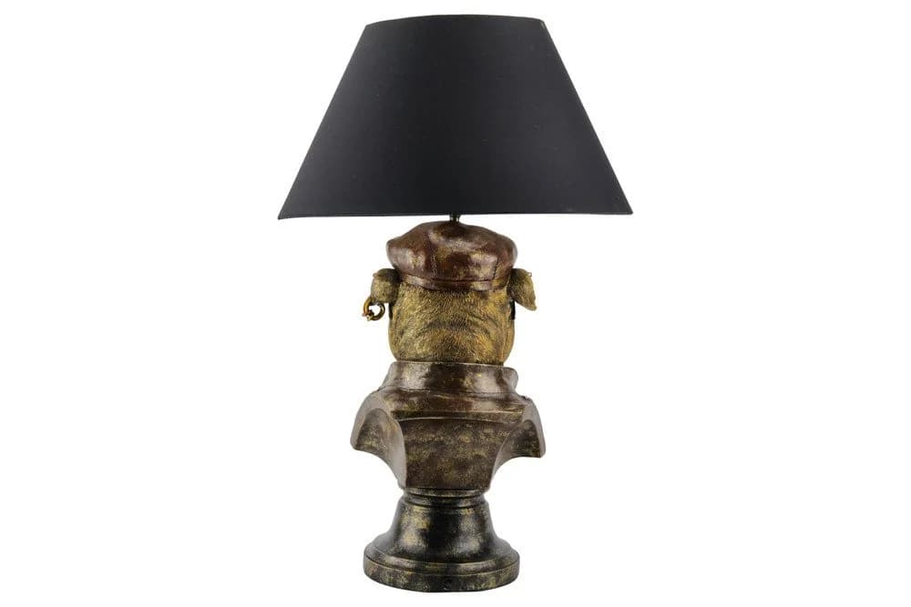 Riess-Ambiente Tischleuchte Bulldog 55cm Bronze/Schwarz - Bild 5