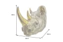 riess-ambiente Wanddekoobjekt RHINO 40cm Gold Nashorn-Skulptur Bild 4