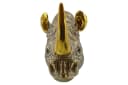 riess-ambiente Wanddekoobjekt RHINO 40cm Gold Nashorn-Skulptur Bild 5