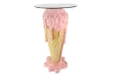 riess-ambiente Bistrotisch ICE CREAM 105cm rosa/beige Glas Eiswaffel Bild 3